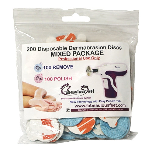 Fabeaulous Feet Polish/Remove Disposable Dermabrasion Discs 200